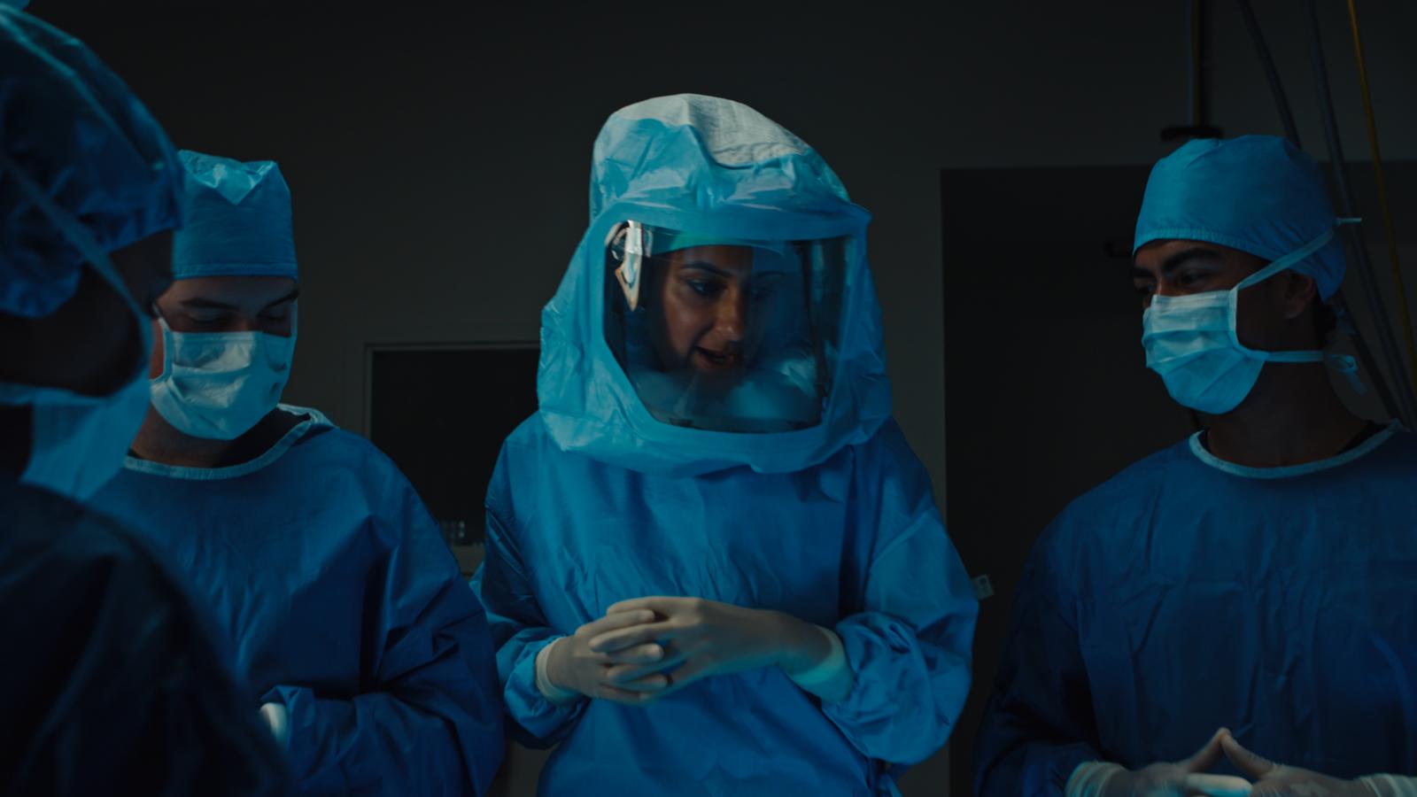 Dr. Mehta in the operating room